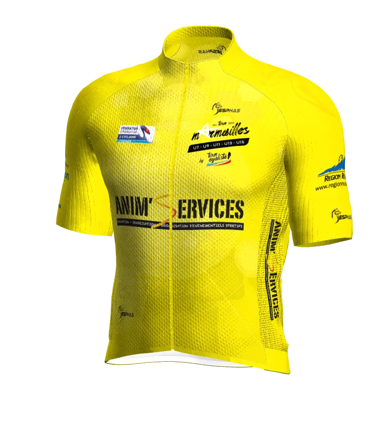 Maillot Cycliste Jaune ADM2024